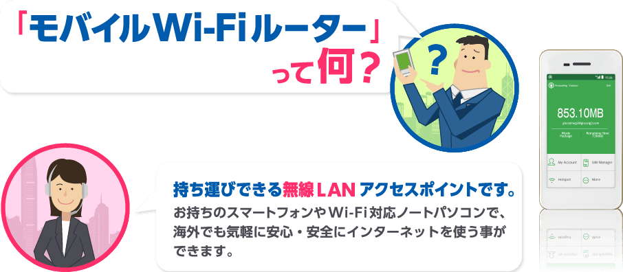「モバイルWi-Fiルーター」って何？